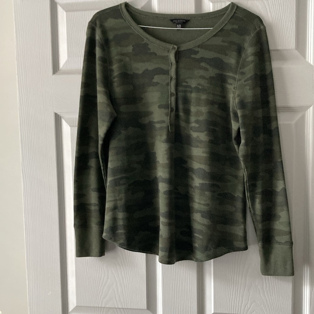Lucky Brand Camouflaged Top